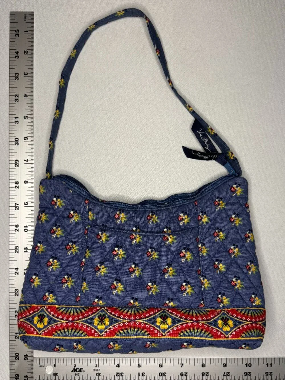 Vera Bradley Blue Provencal Shoulder Bag + Checkbook Cover Vintage